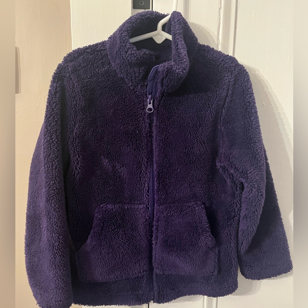 The Children's Place Plush Purple Puffer Jacket